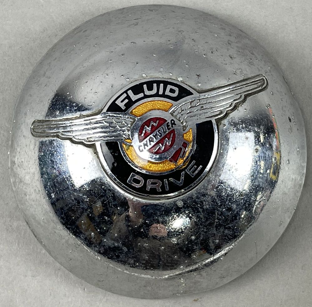 Lot 335: 1946-47-48 Chrysler Fluid Drive Steering Horn Button