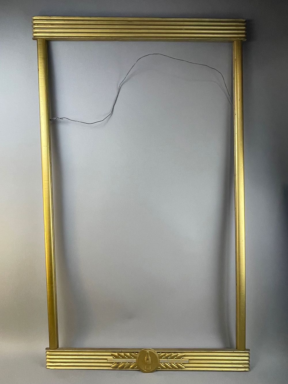 Lot 365: 1950s Coca Cola Soda Pop Gold Painted Large Kay Frame