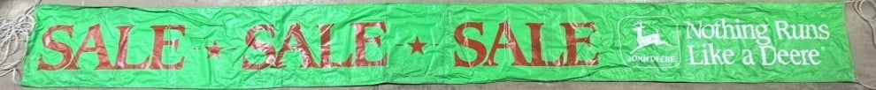 Lot 429: Nothing Runs Like A John Deere Original Store Sale Banner