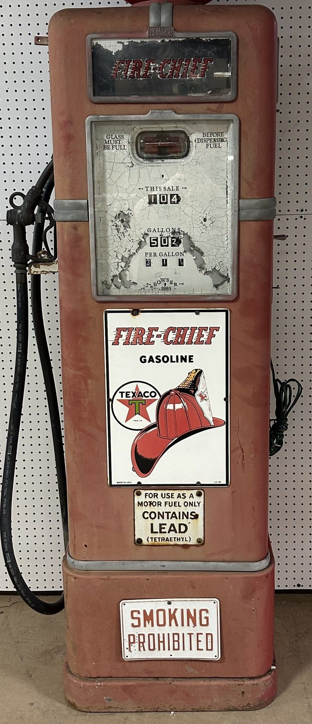 Lot 434: Bowser 565 A Texaco Fire Chief 40s 50s Gas Pump