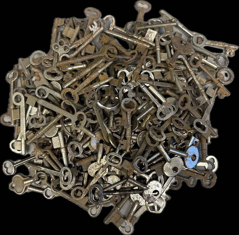 Lot 156: Huge Lot of 202 Victorian Skelton Keys Door Lock Keys