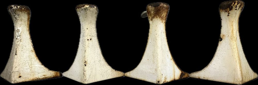 Lot 207: Set of 4 Antique Porcelain Medical Industrial Embalming Table Legs