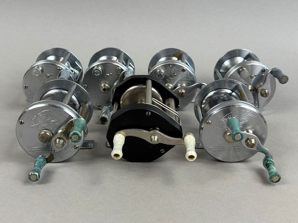 Lot 176: 7  40s 50s Sport King Bait Casting Fishing Reels