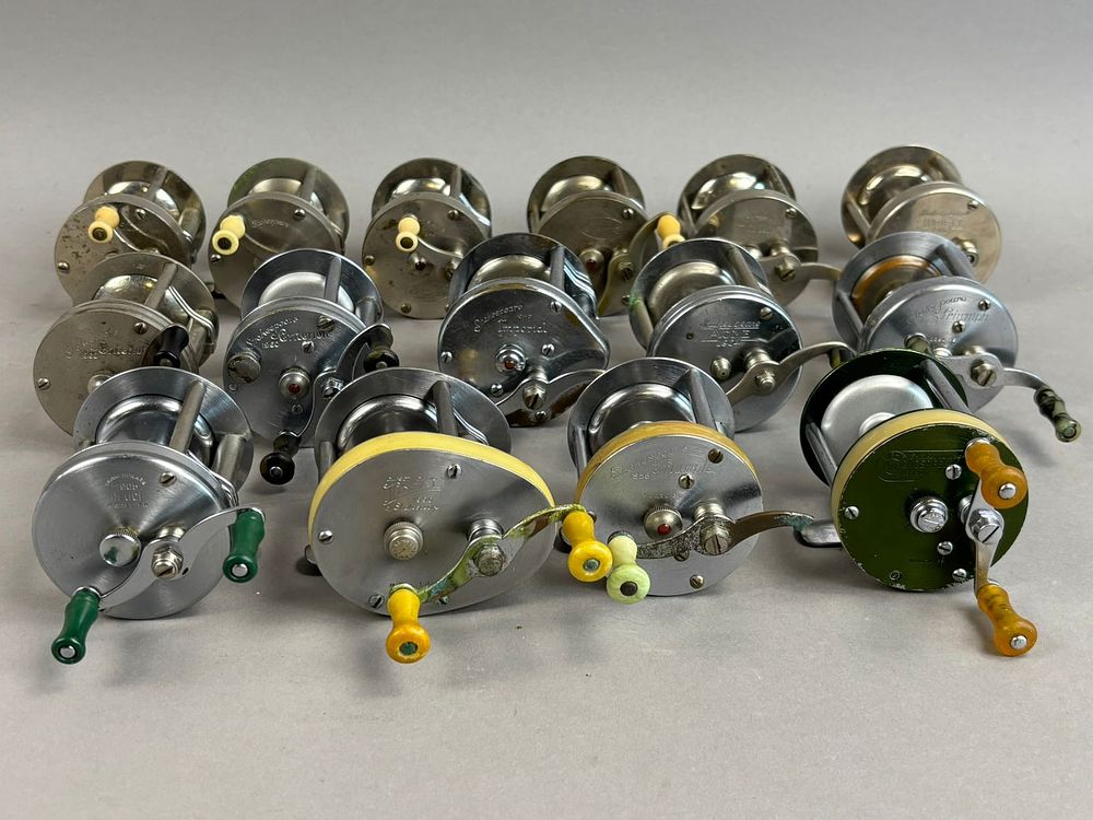 Lot 179: 15 40s 50s Shakespeare Bait Casting Fishing Reels