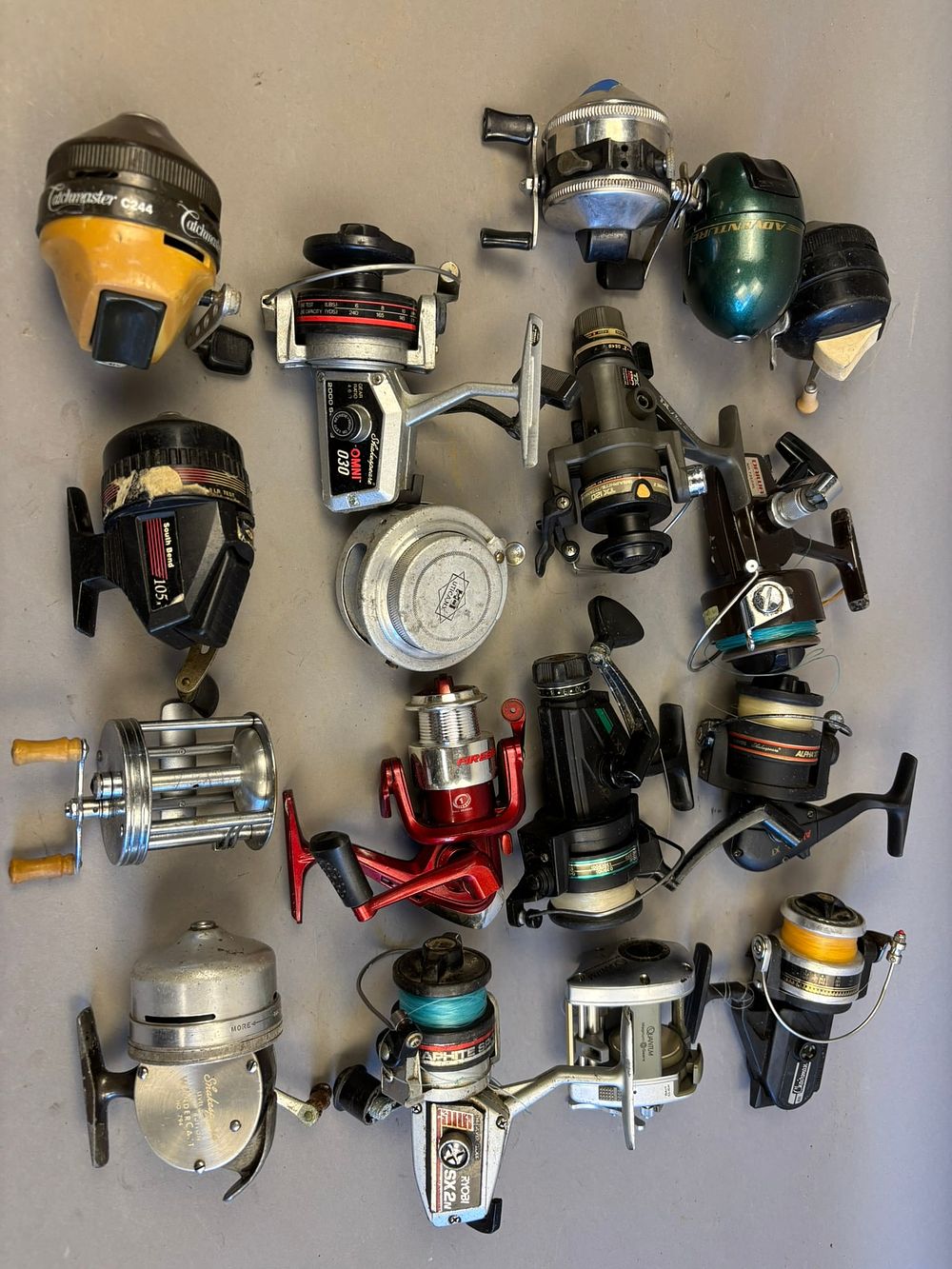 Lot 258: 17 60s 70s 80s Assorted Brands Cast Fishing Reels