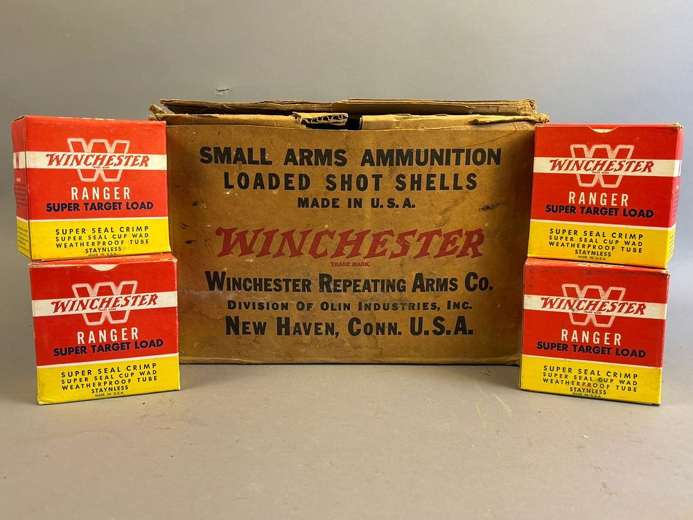 Lot 364: 4 NOS Winchester Ranger Super Target Shell Boxes 12 Ga
