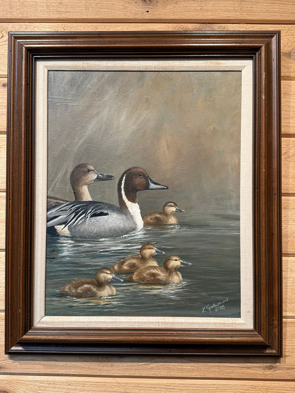 Lot 373: 1988 K. Spatisano Signed Michigan Duck Painting