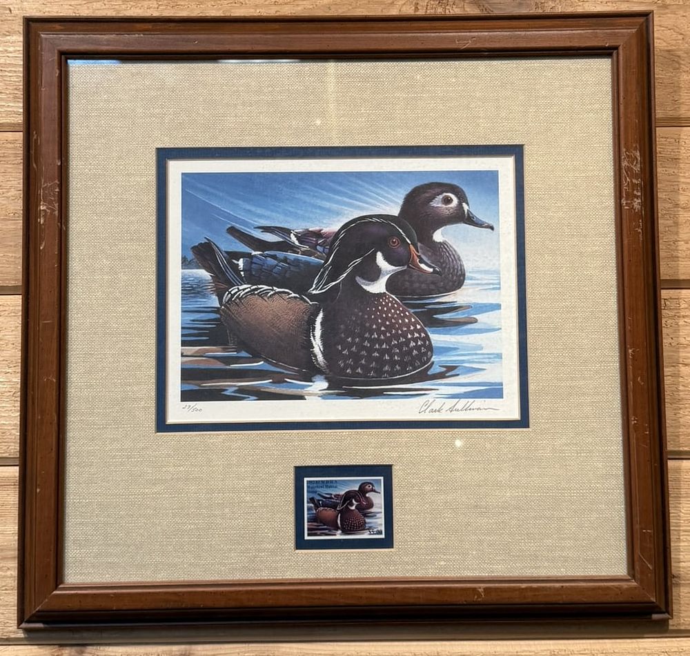 Lot 376: 1983 Waterfowl Habitat Stamp Signed Clark Sullivan Print
