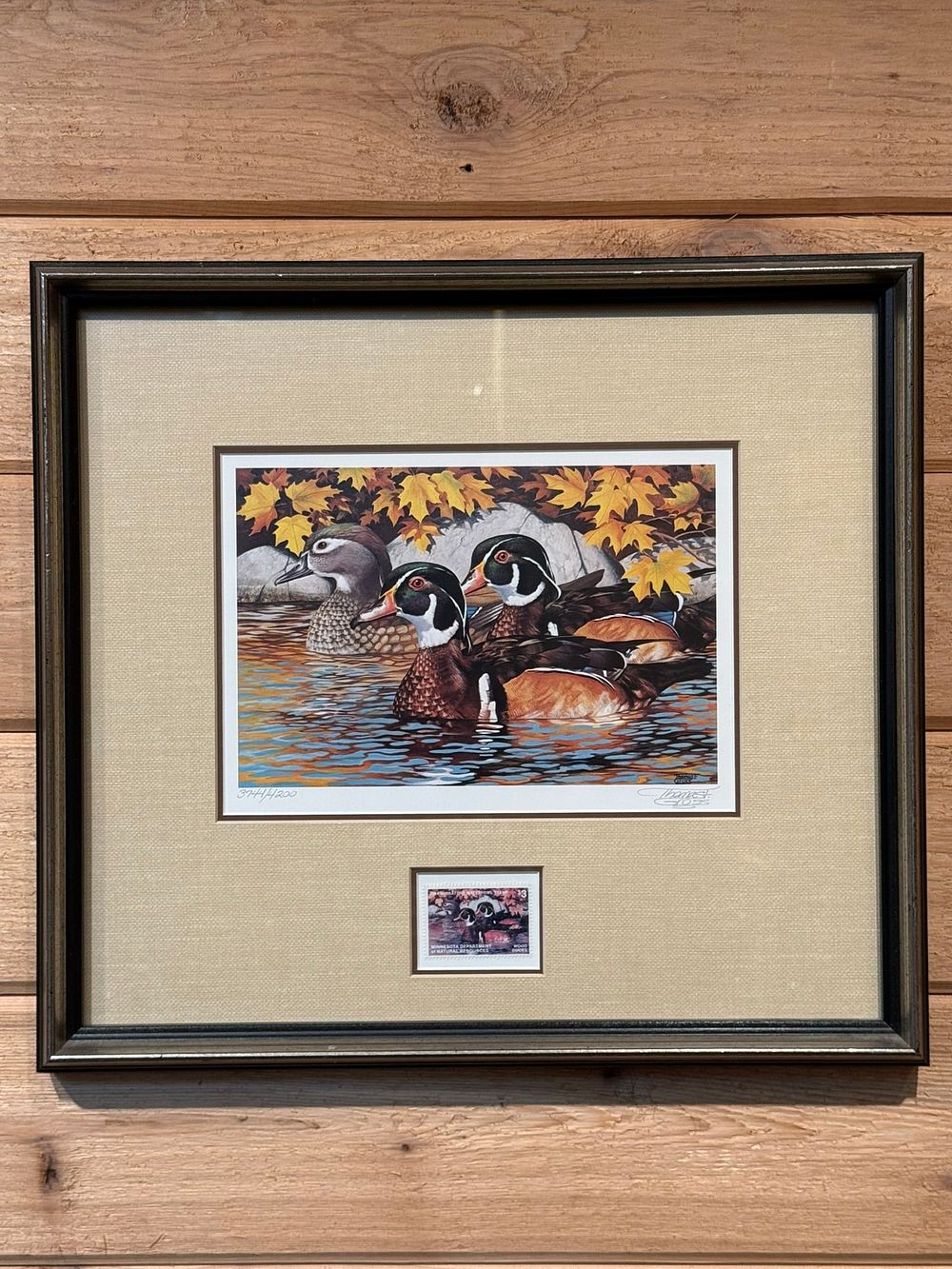 Lot 377: 1984 Minnesota Migratory Bird Stamp Thomas Gross Print