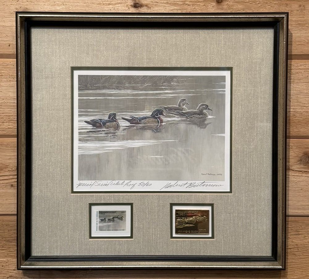 Lot 381: Robert Bateman Arksansas 1987 Duck Stamp Framed Print