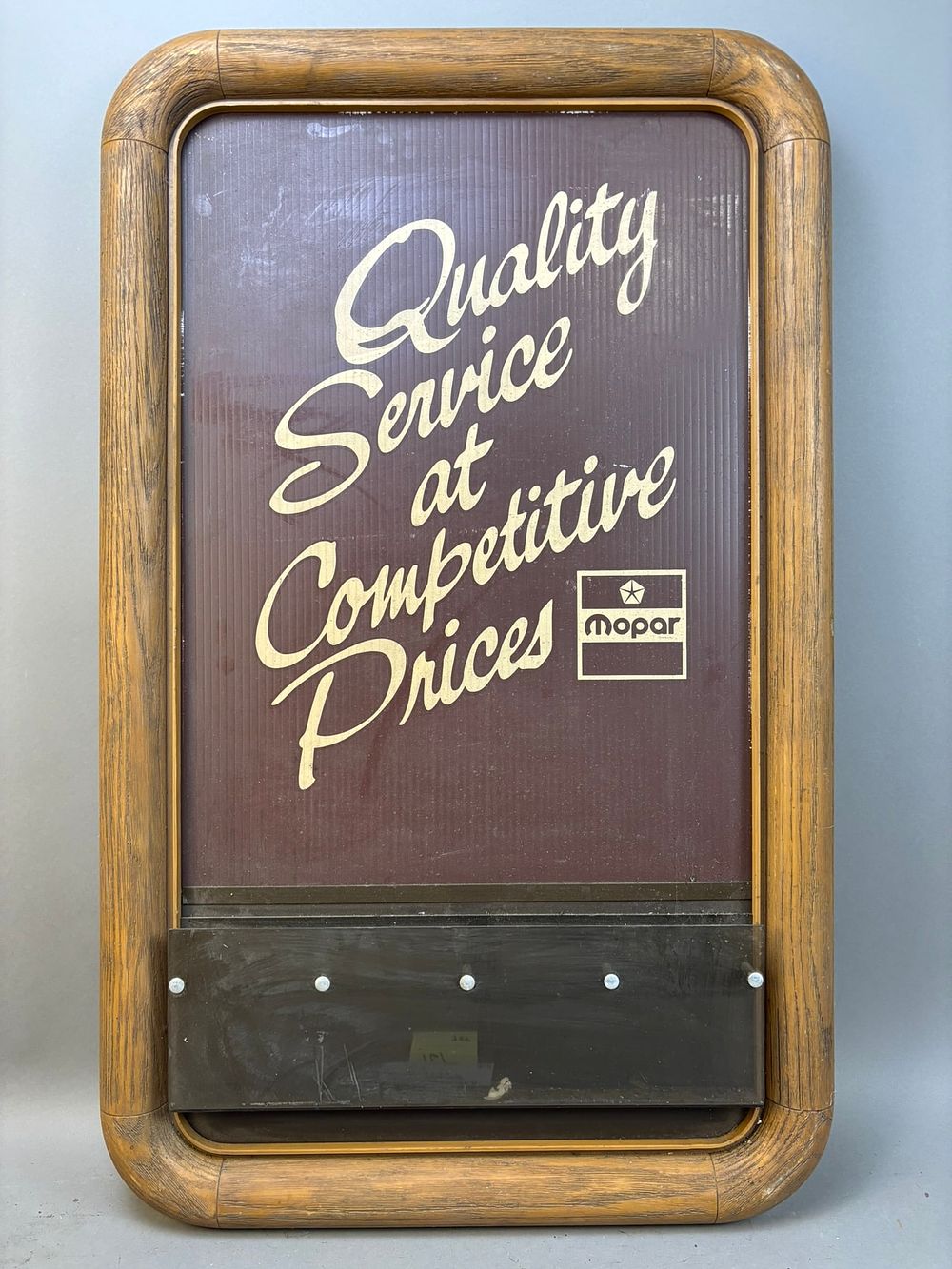 Lot 161: 60s Mopar Chrysler Dodge Part Service Display Sign