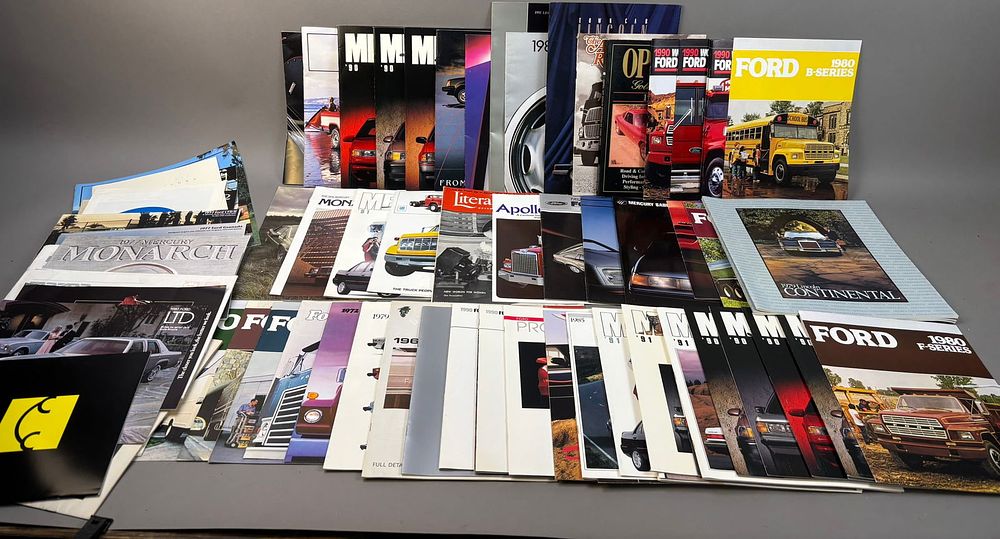 Lot 239: 75 70s-90s Automotive Car Truck Sales Brochures