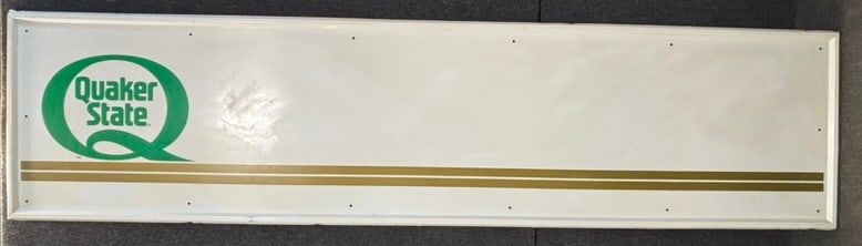 Lot 251: 8' SST Quaker State Motor Oil Advertising Sign