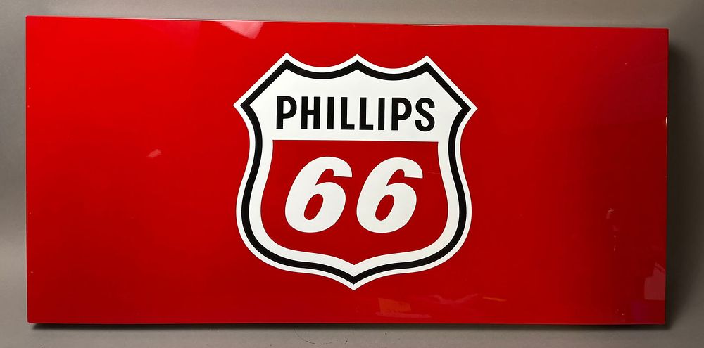 Lot 255: NOS Phillips 66 SST Gas Pump Display Sign
