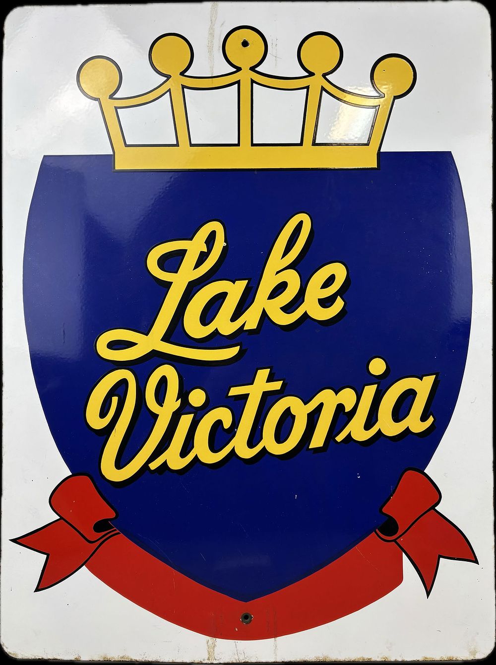 Lot 262B: Lake Victoria DSP 40s Porcelain Advertising Sign