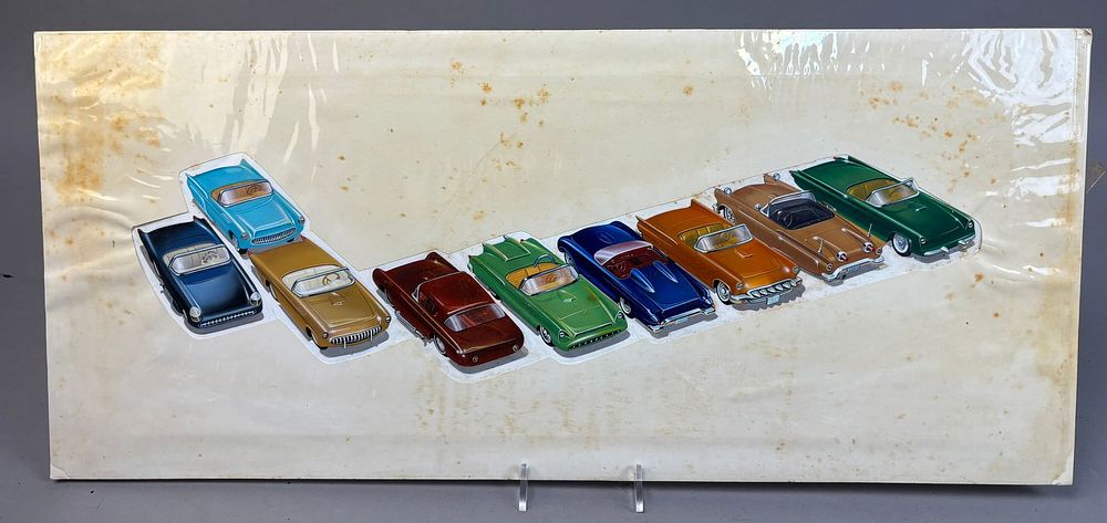 Lot 276: 50's Era Chrysler Design Art Sketch Lawson Artist