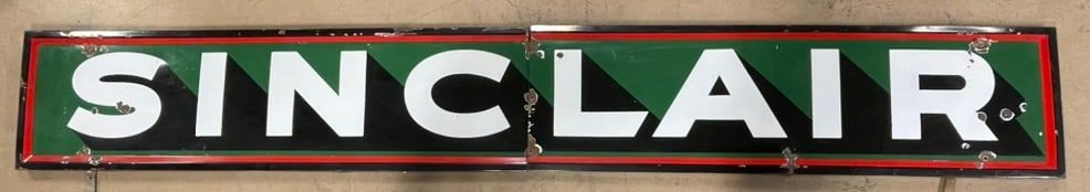 Lot 335: Sinclair Gas 2 Piece Shadow SSP Advertising Sign