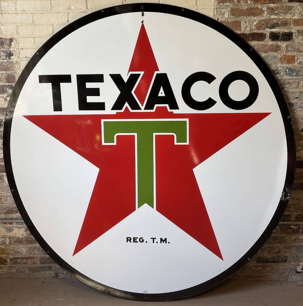 Lot 336: Texaco DSP 6' 1959 Service Station Porcelain Sign