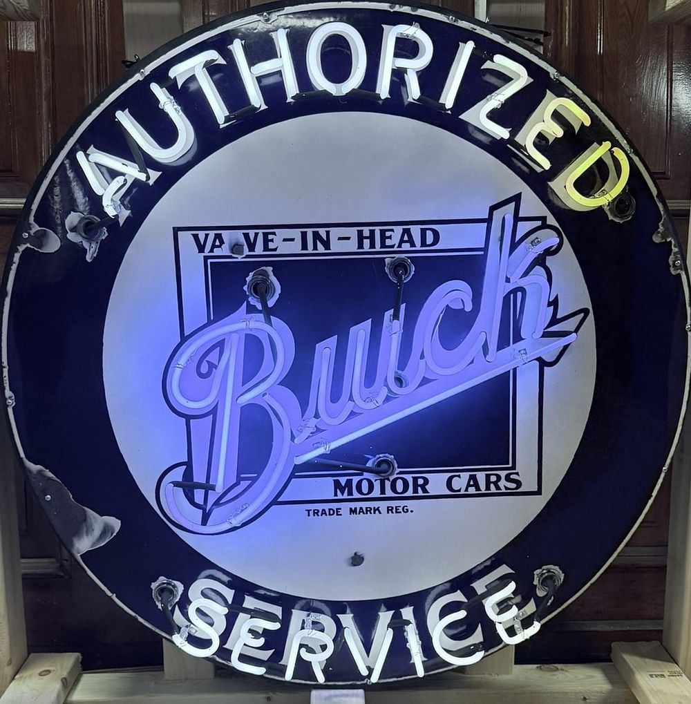 Lot 336B: Authorized Buick Service SSP Neon 42" Dealer Sign