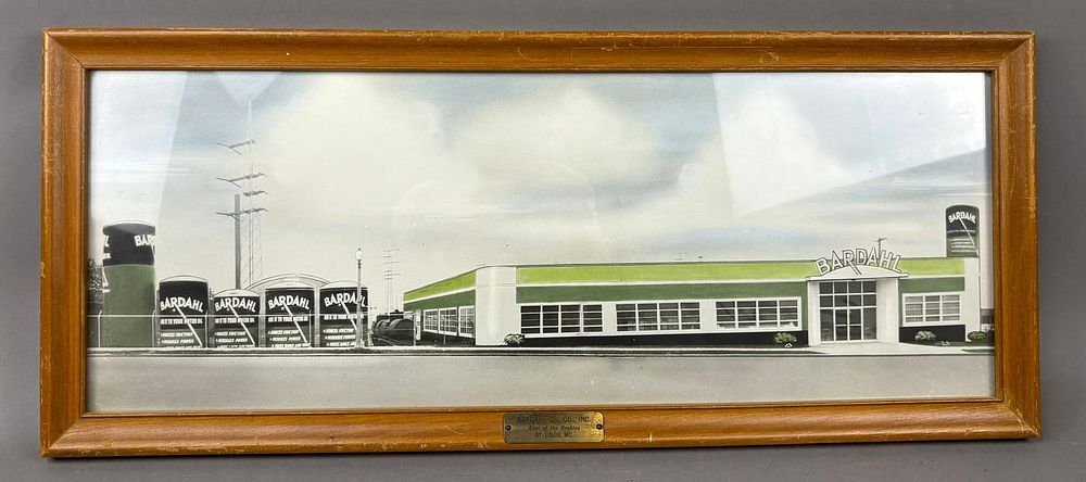 Lot 341D: Bardahl Motor Oil Distributor Rockies Award Print
