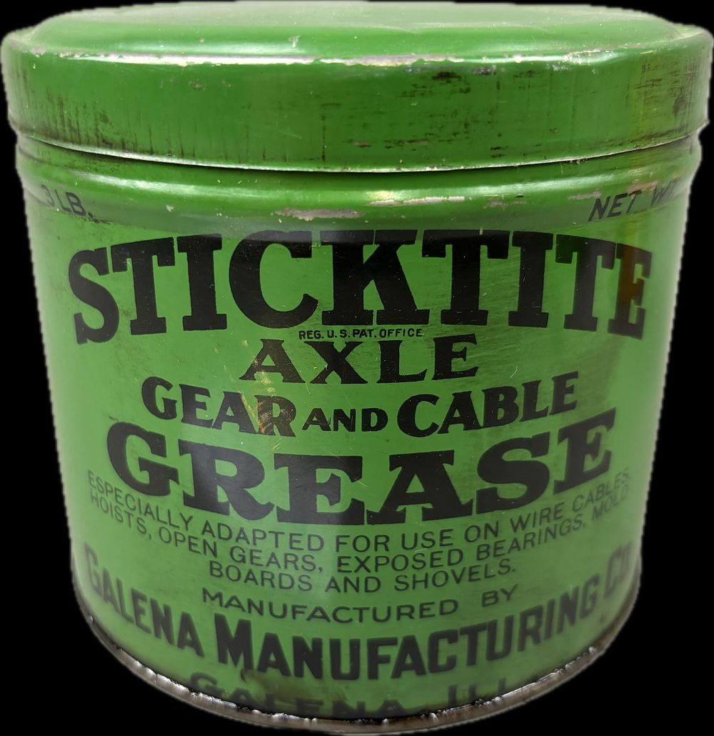 Lot 359: NOS Sticktite Axle Grease 3 Lb Galena Oil Can