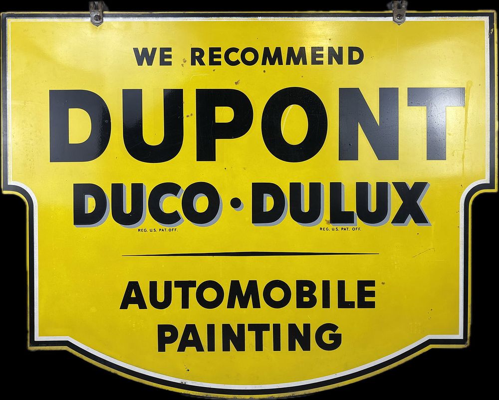 Lot 385: Dupont Duco Automotive Paints DST Advertising Sign