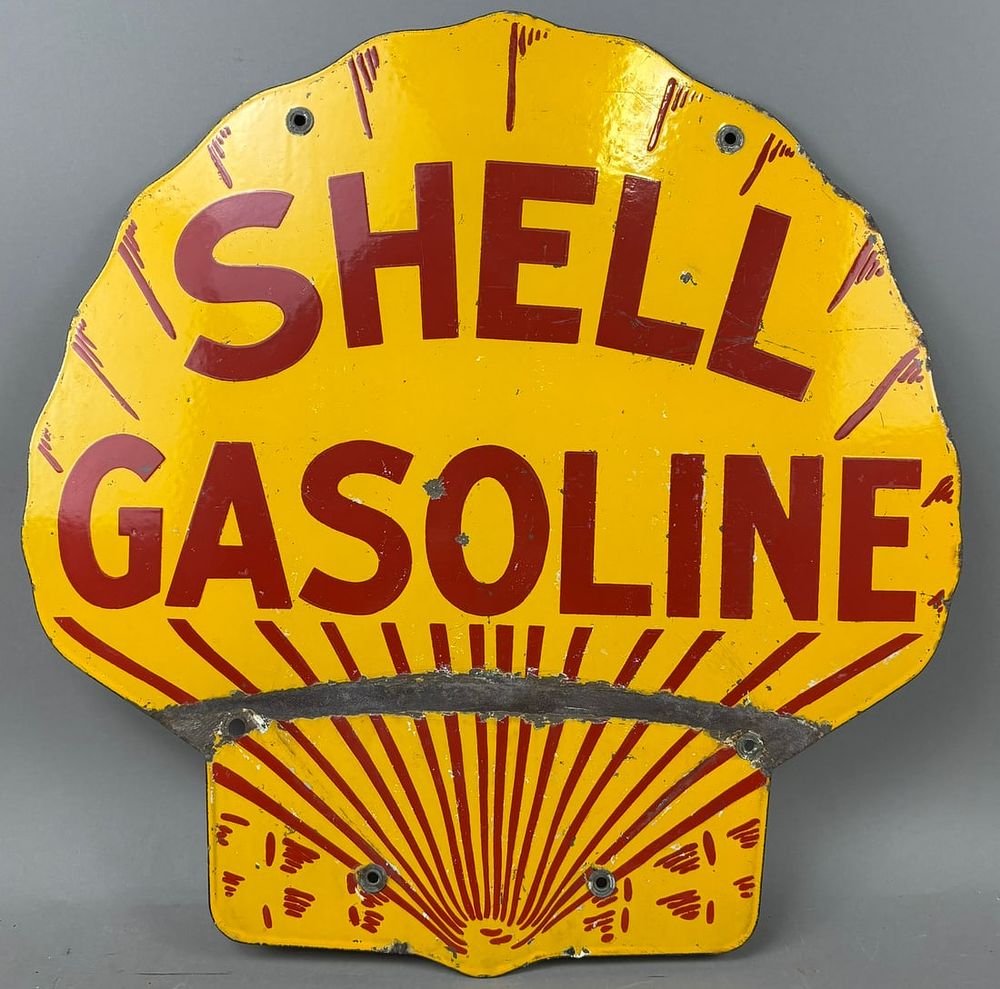 Lot 392: Shell Gasoline Diecut DSP Advertising Sign