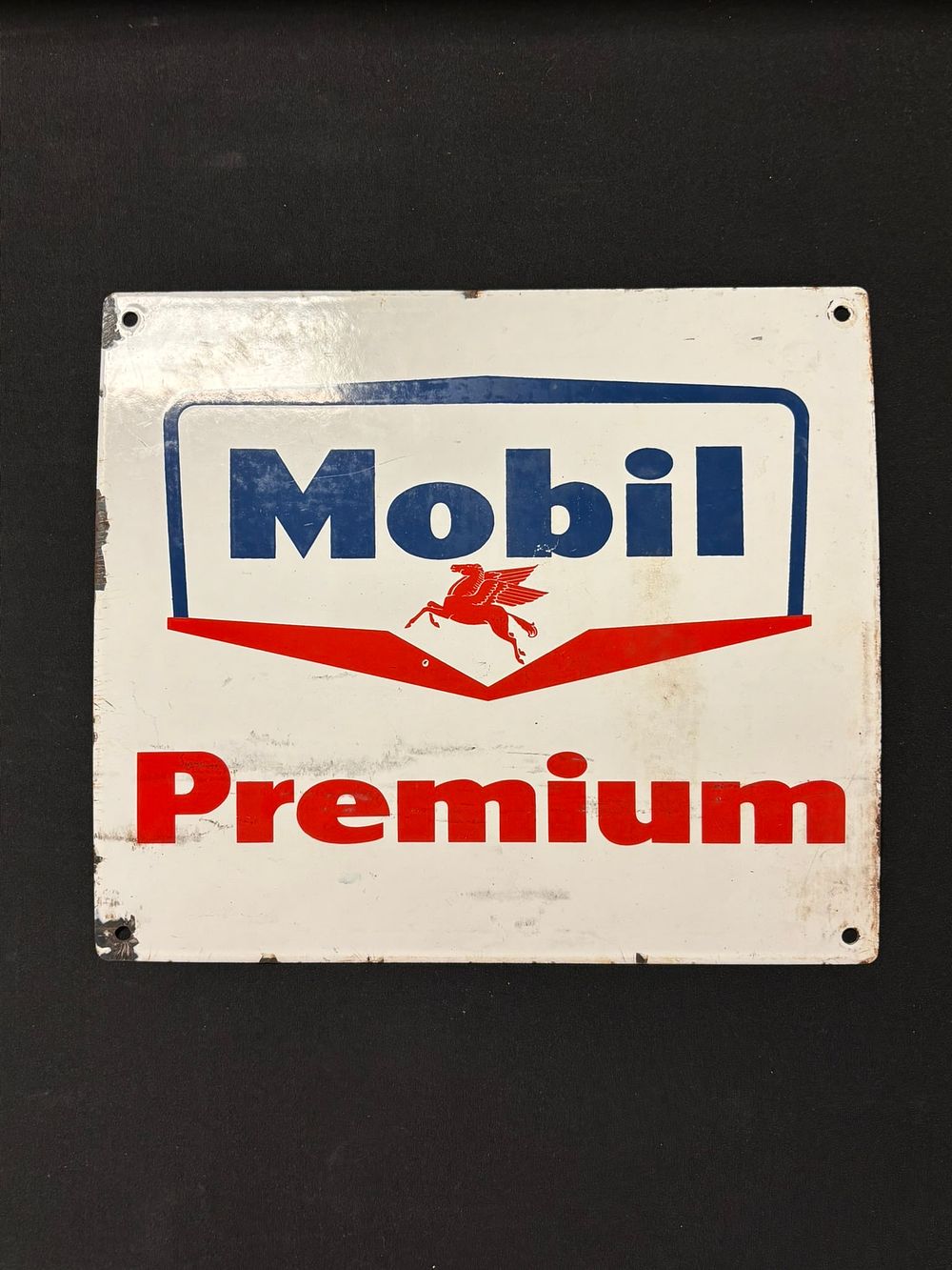 Lot 406: Mobil Premium Gas Pegasus SSP Advertising Sign