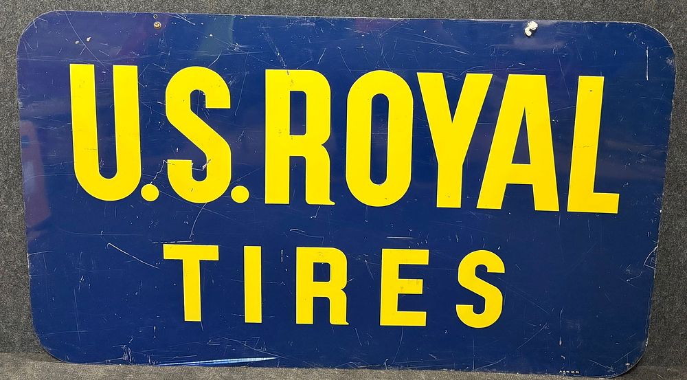 Lot 413: US Royal Tires Dealer DST Advertising Sign