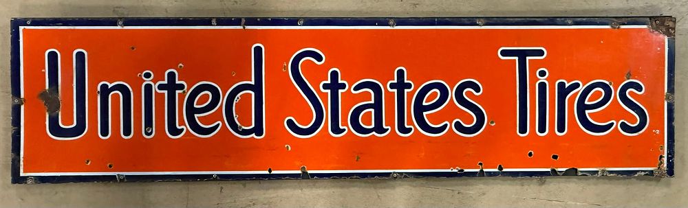 Lot 426: United States Tires SSP Advertising Sign