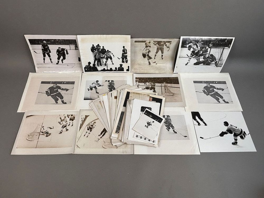 Lot 164: Lot of 50+ 1960s Detroit Red Wings Player, Trophys and Teams Various Size Photographs