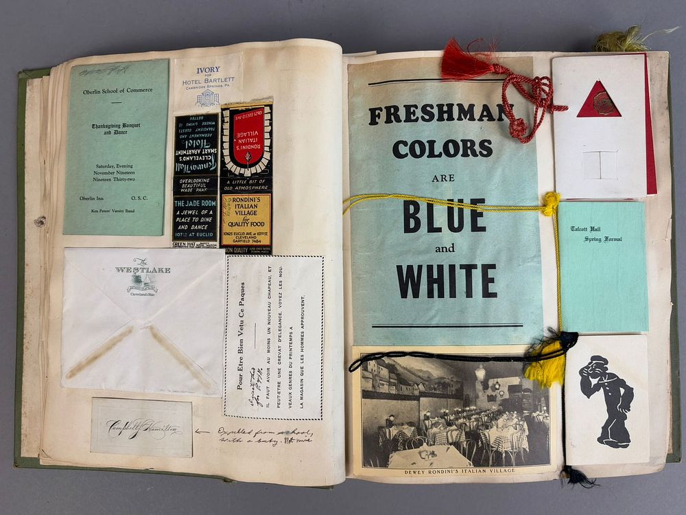 Lot 198: 1931-1935 Oberlin College Football Henry Pfaff (Player) Personal Scrapbook