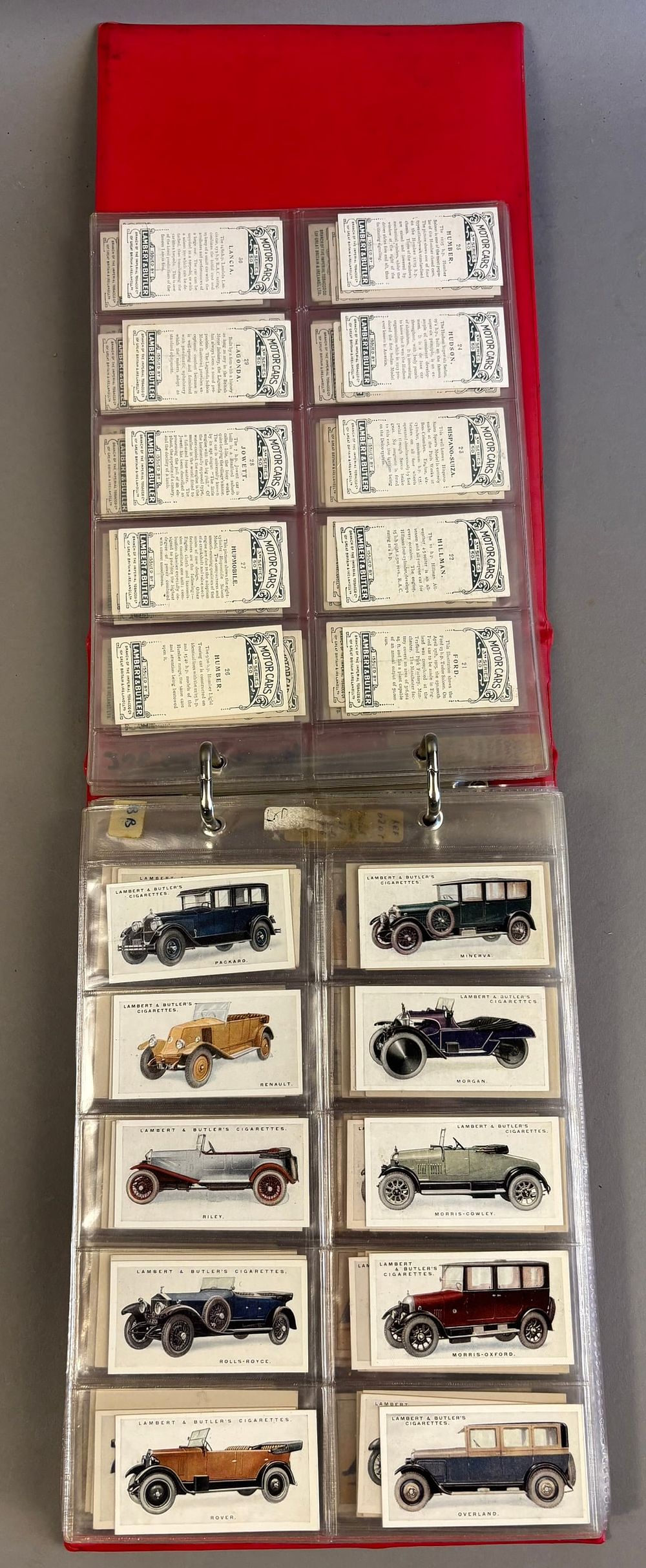 Lot 246: Lot of 344 1920s-30s Lambert & Butler, Gallahers, John Player & Sons, Churchman & Willis Automobile