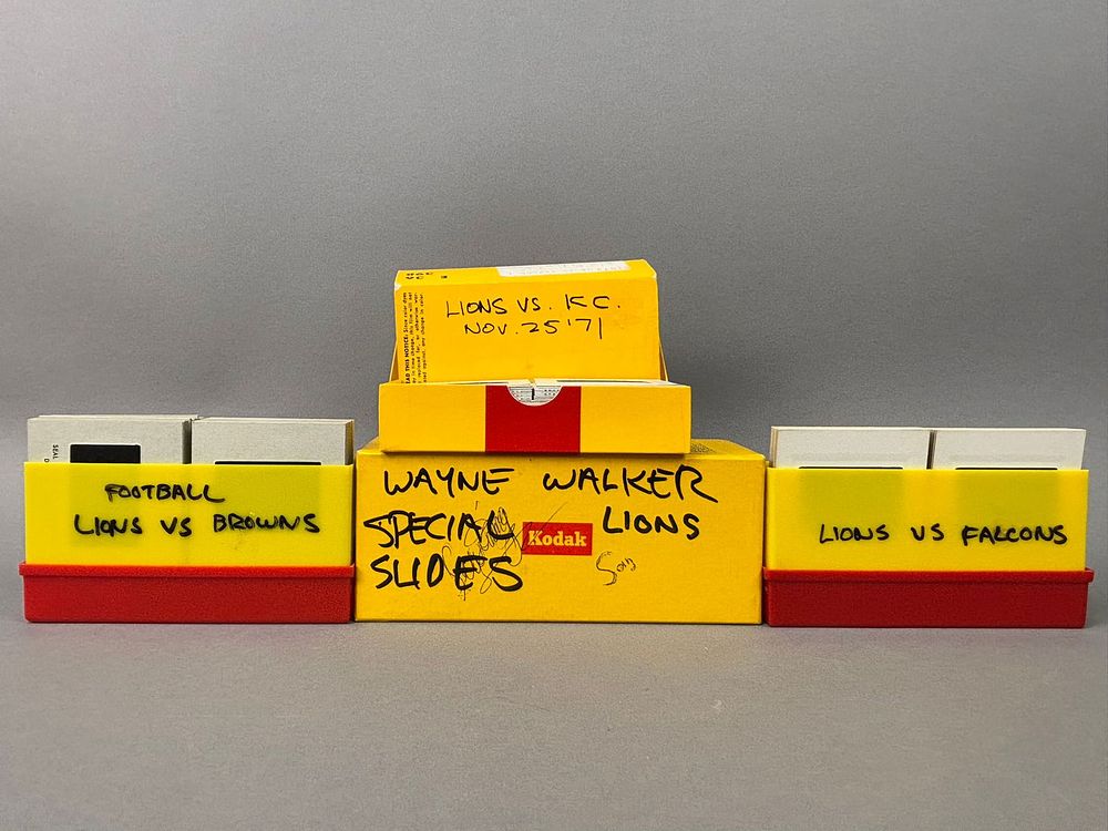Lot 263: 1970s Detroit Lions Football Lot of Color Photo Slides Vs Falcons & Browns, Wayne Walker Special