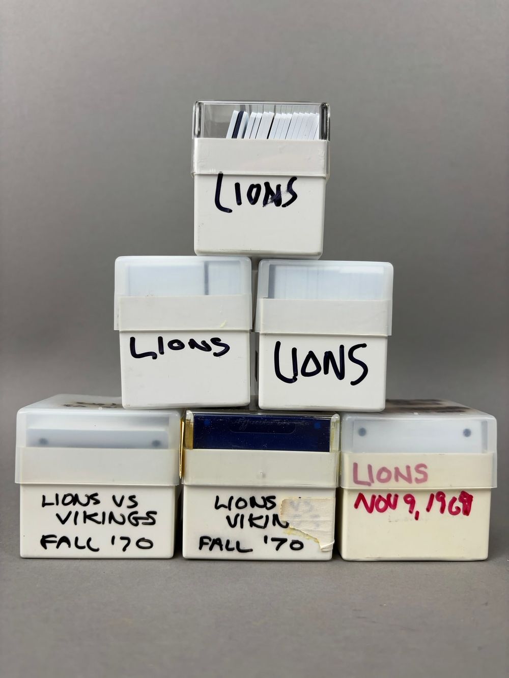 Lot 264: Large Lot 1969-1970 Detroit Lions Original Game Film Slide Negatives by Mackey