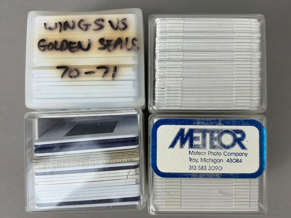 Lot 267: Detroit Red Wings vs Golden Seals 1970-71 Original Lot Negatives by Mackey