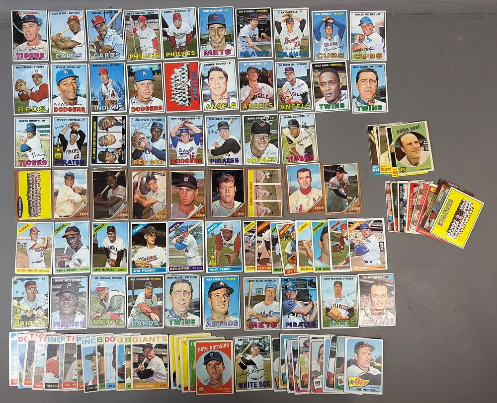Lot 295: 1960s Topps Baseball Card Lot 105 Cards 1959 1962 1963 1964 1965 1966 1967