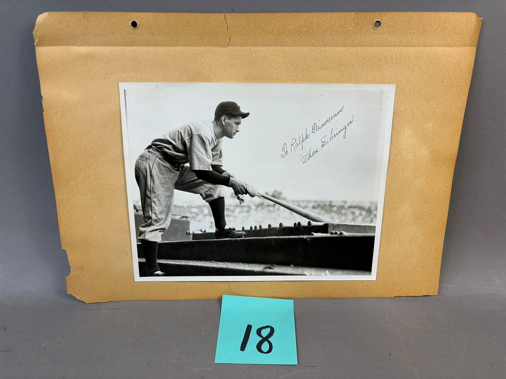 Lot 396: Original Chas Gehinger Detroit Tigers Signed Type 1 8x10 & Stadium Photo of Finneran w/ Friends