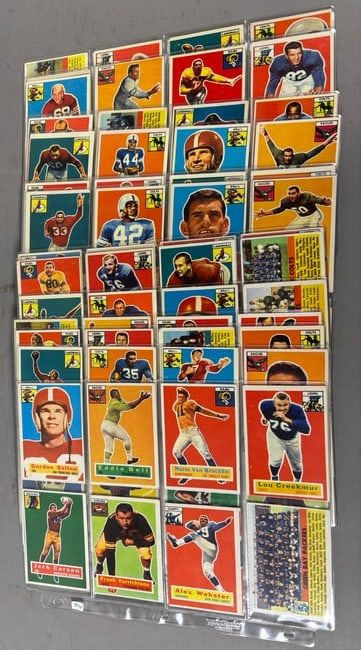 Lot 424: 1956 Topps Football Complete Set 120 Cards EXMT-NRMT