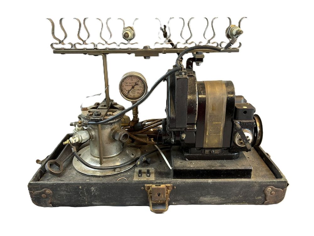 Lot 239: The Berling Magneto Type D81X2 by Ericsson Mfg Buffalo Spark Plug Tester Machine