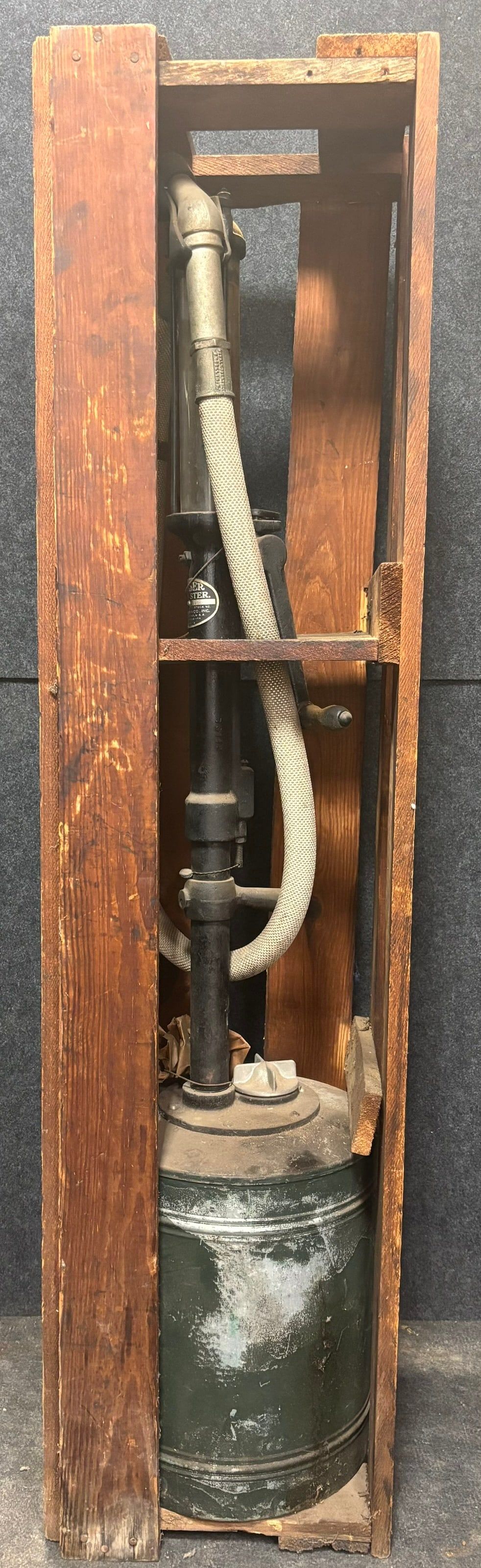 Lot 271B: Bowser Lube-Ster NOS Lubester Pump w/ Original Shipping Crate