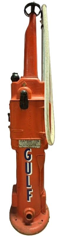 Lot 275: Dayton Pump & Mfg Rapidayton Restored 1915 Gulf Gas Pump