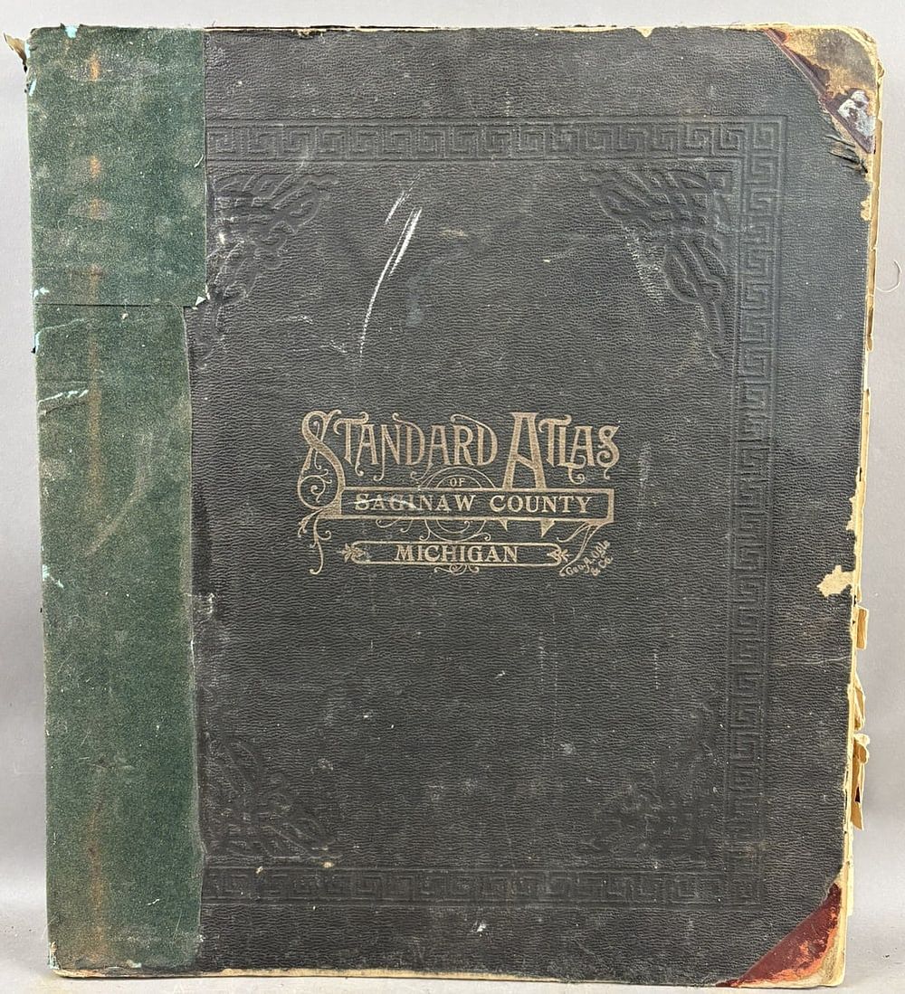Lot 221: Saginaw County Michigan Standard Atlas Plat Map Book