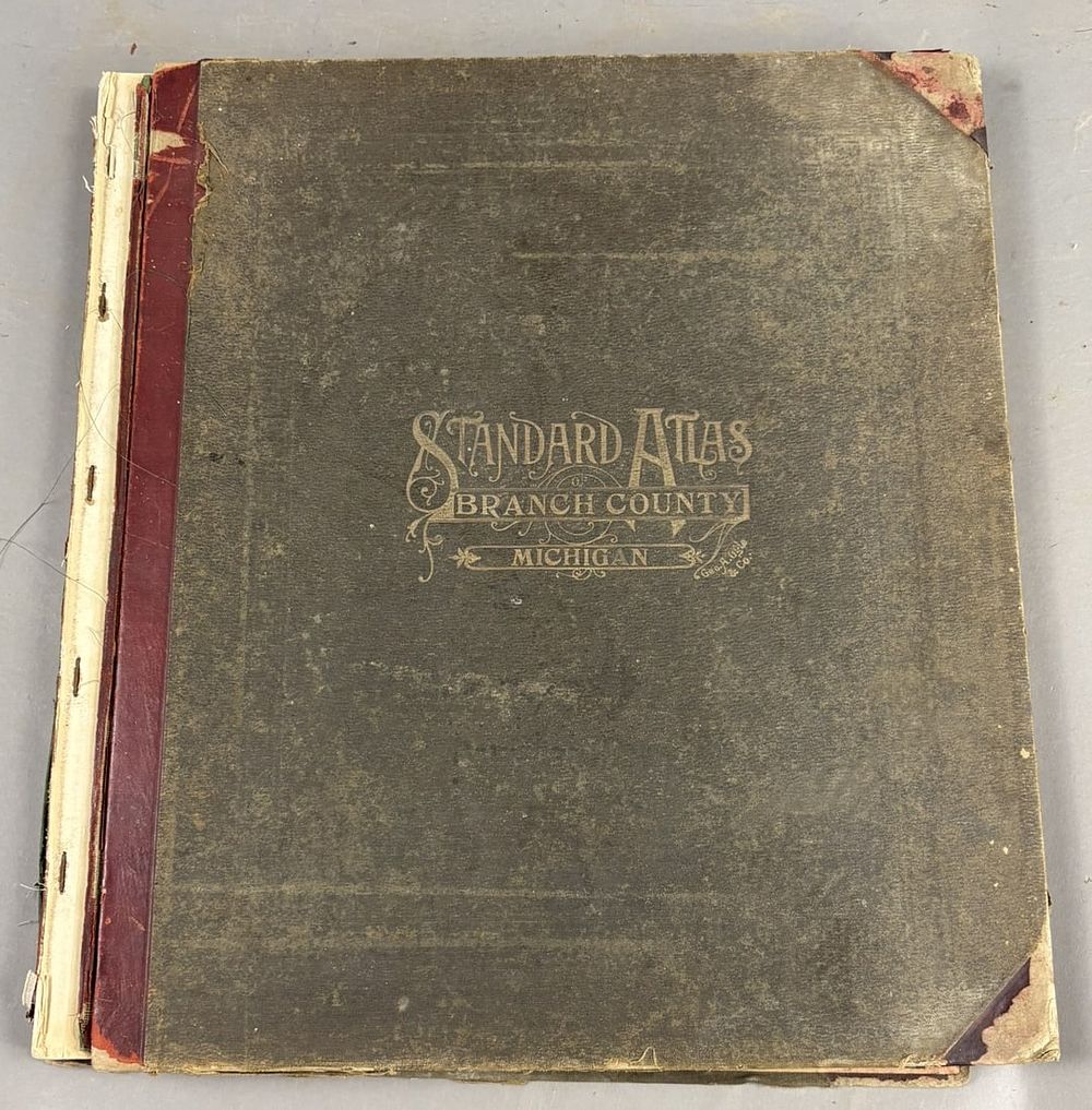 Lot 231: 1915 Standard Atlas Branch County Michigan Plat Book