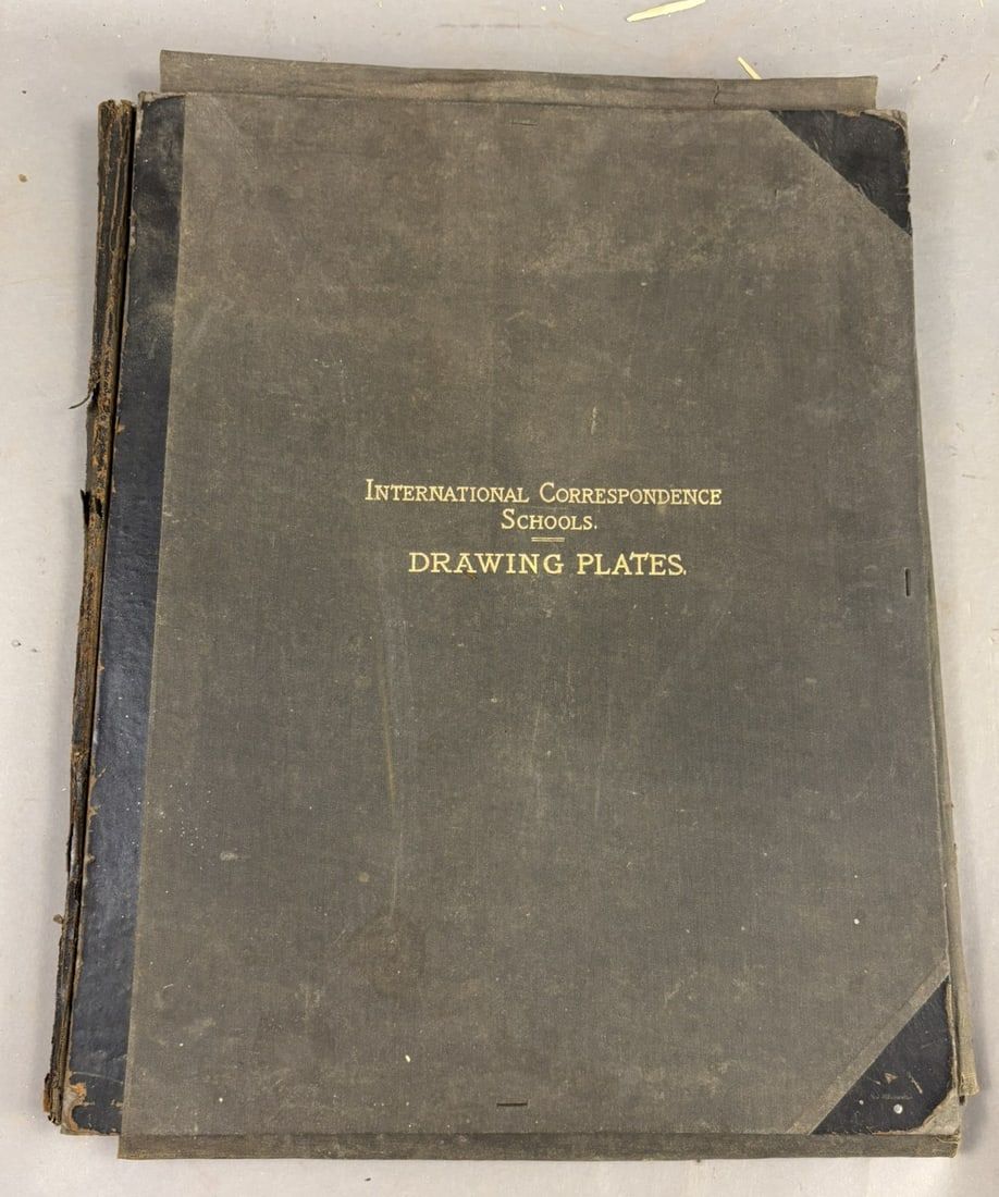 Lot 236: 1919 International Correspondence Schools Drawing Plates w/ Blue Prints & Certificates