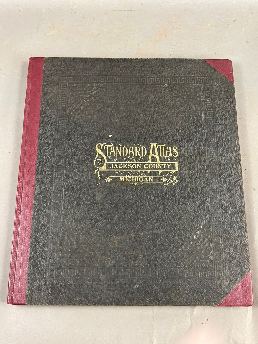 Lot 249: 1911 Jackson County Michigan Standard Atlas & Plat Book by Geo. Ogle
