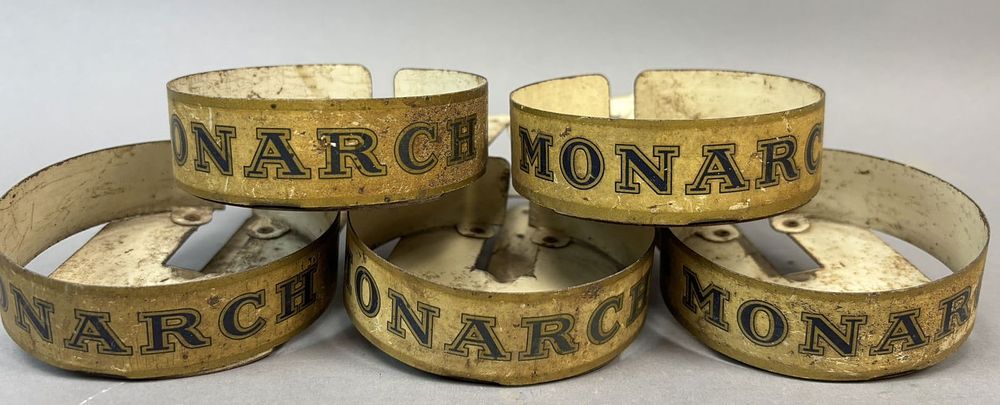 Lot 344: Lot 5 Monarch Coffee Original Tin Litho Advertising Store Display