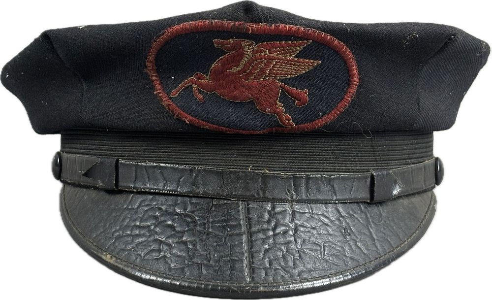 Lot 321E: Original 1940s-50s Mobil Pegasus Service Station Attendant Hat