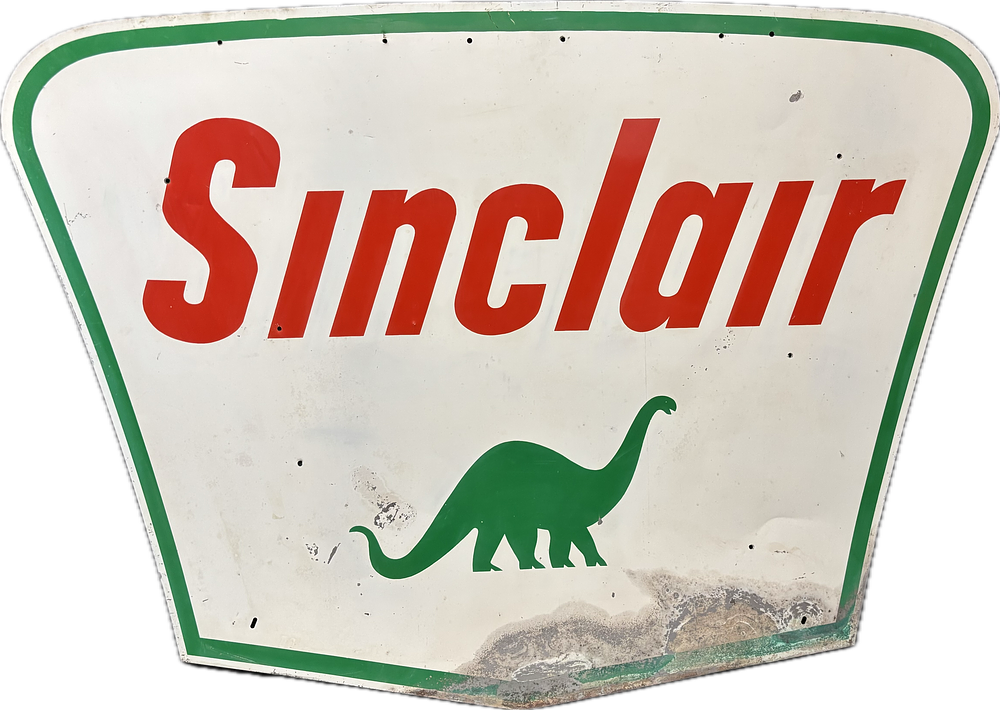 Lot 191: Sinclair Gasoline SST Painted Metal 5' Advertising Sign