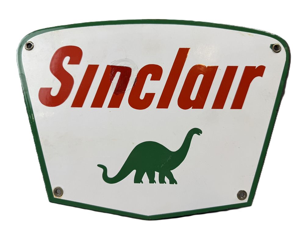 Lot 214: Sinclair SSP Porcelain Advertising Truck Door Advertising Sign